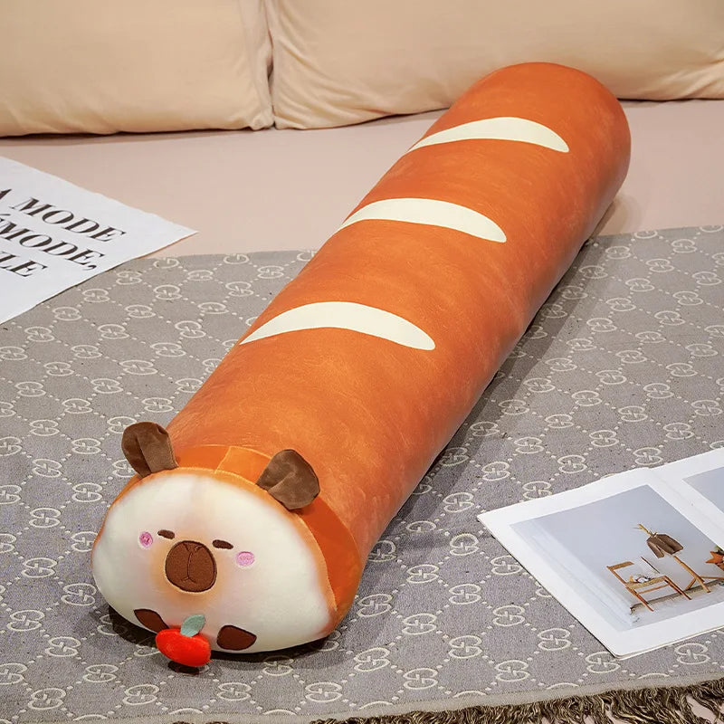 Cute Orange Gradient Baguette Plush Body Pillow - Image 9