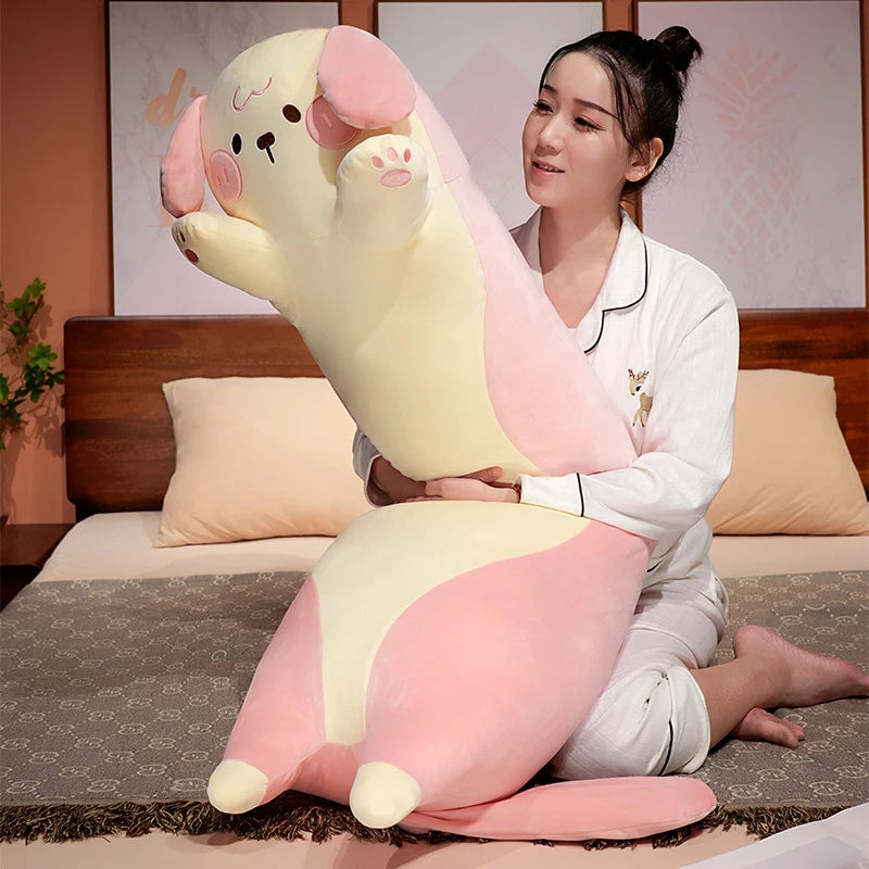 Soft Cream Pug Dog Extra Long Plush Body Pillow - Image 6