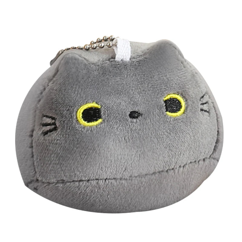 Kawaii Chubby Cat Plushie & Keychain Set - Image 9