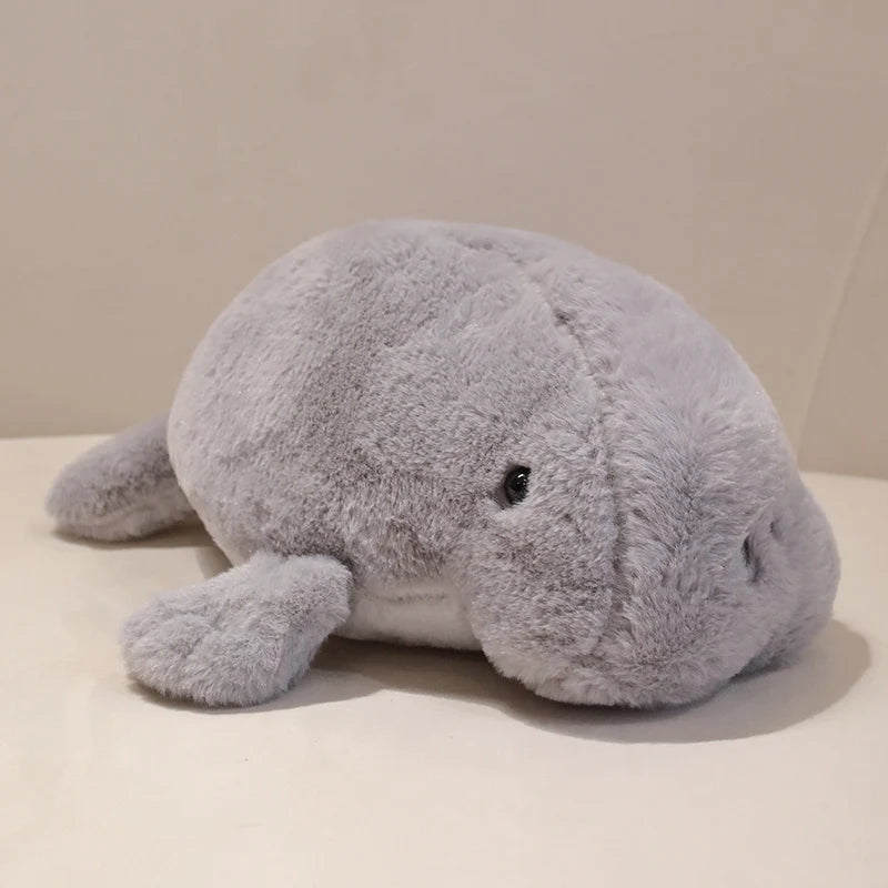 Cute White Manatee Plush Toy - Image 6