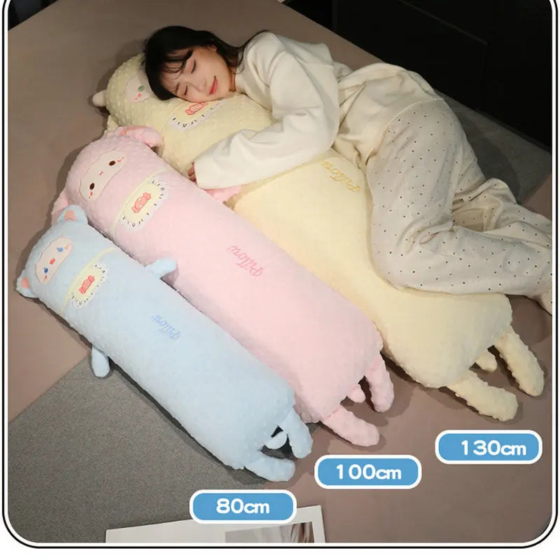 Adorable Plush Lamb Body Pillow - Image 2