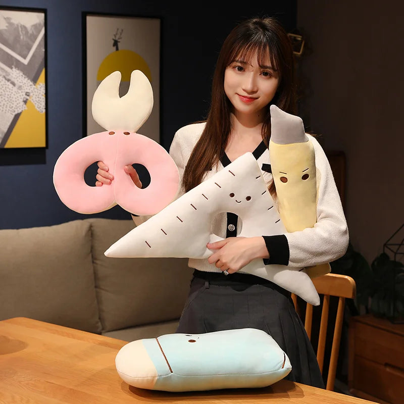 Cute Pastel Stationery Plush Pillow Set - Image 4