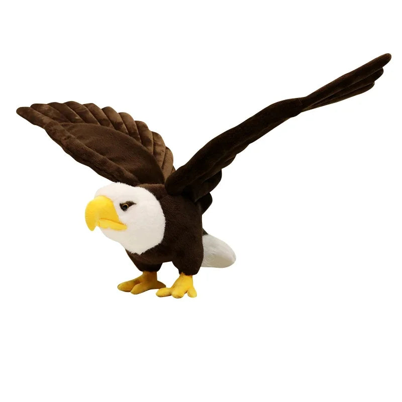 Realistic Bald Eagle Plush Toy with Spread Wings - Image 4