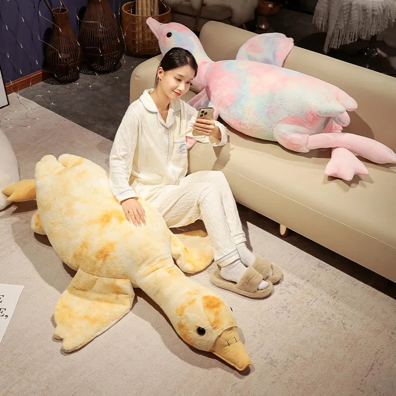Oversized Pastel Tie-Dye Duck Plush - Image 6