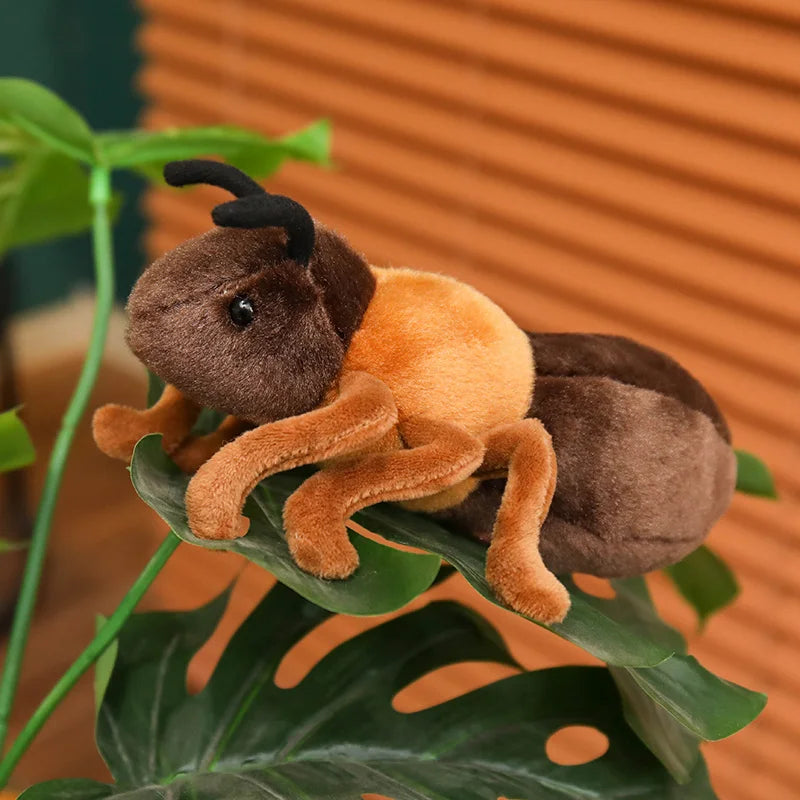 Realistic Brown and Tan Ant Plush Toy - Image 5