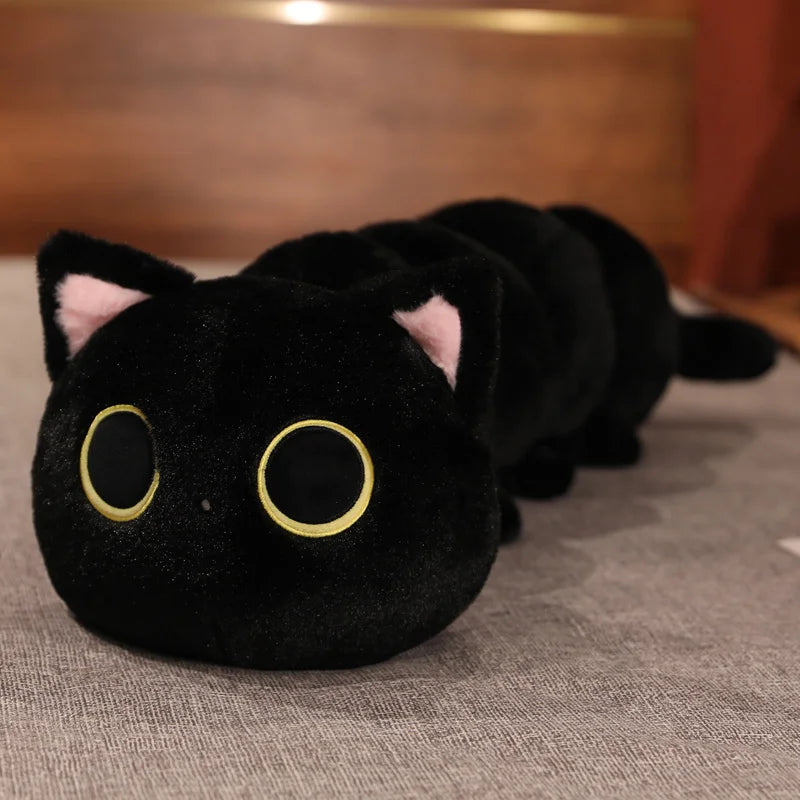 Long Black Cat Plush Body Pillow - Image 7