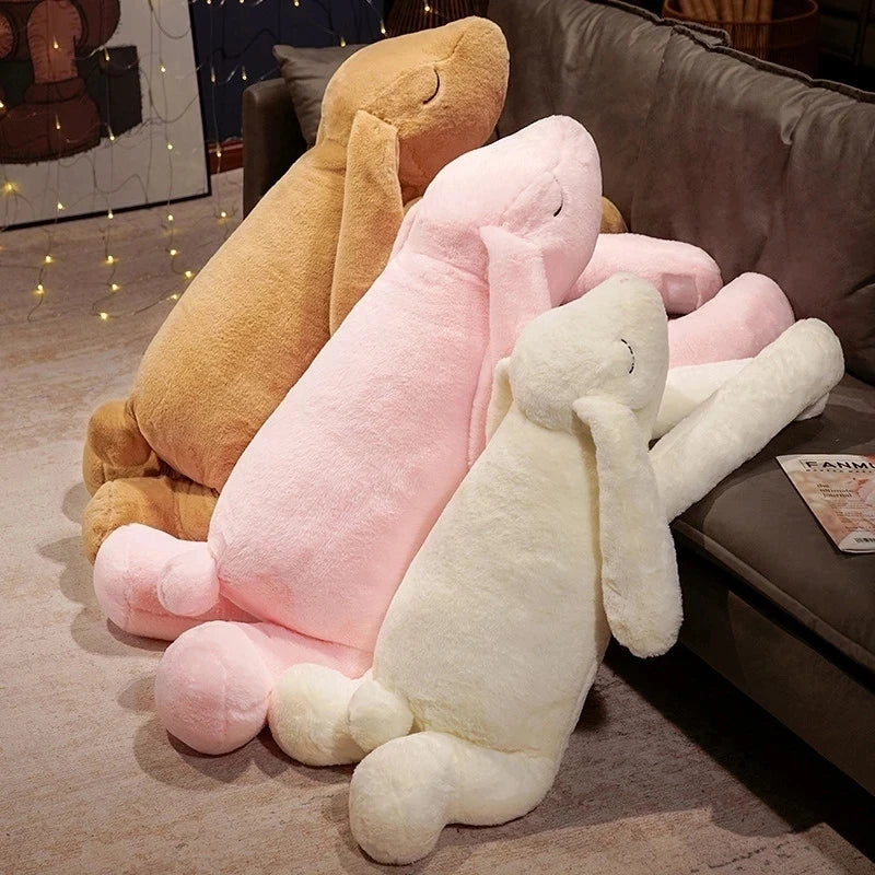 Oversized Soft Tan Floppy Ear Plush Animal - Image 3