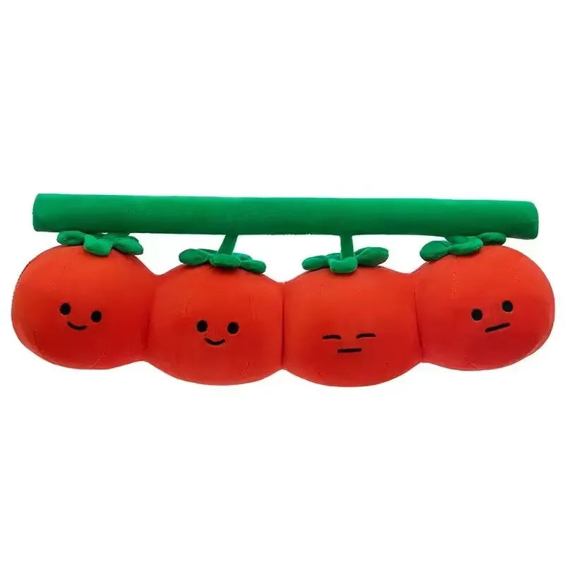 Smiling Red Tomato Vine Plush Pillow - Image 6