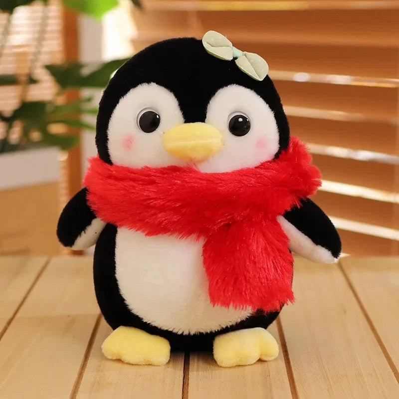 Cute Penguin Plush with Bows and Rosy Cheeks - Image 11
