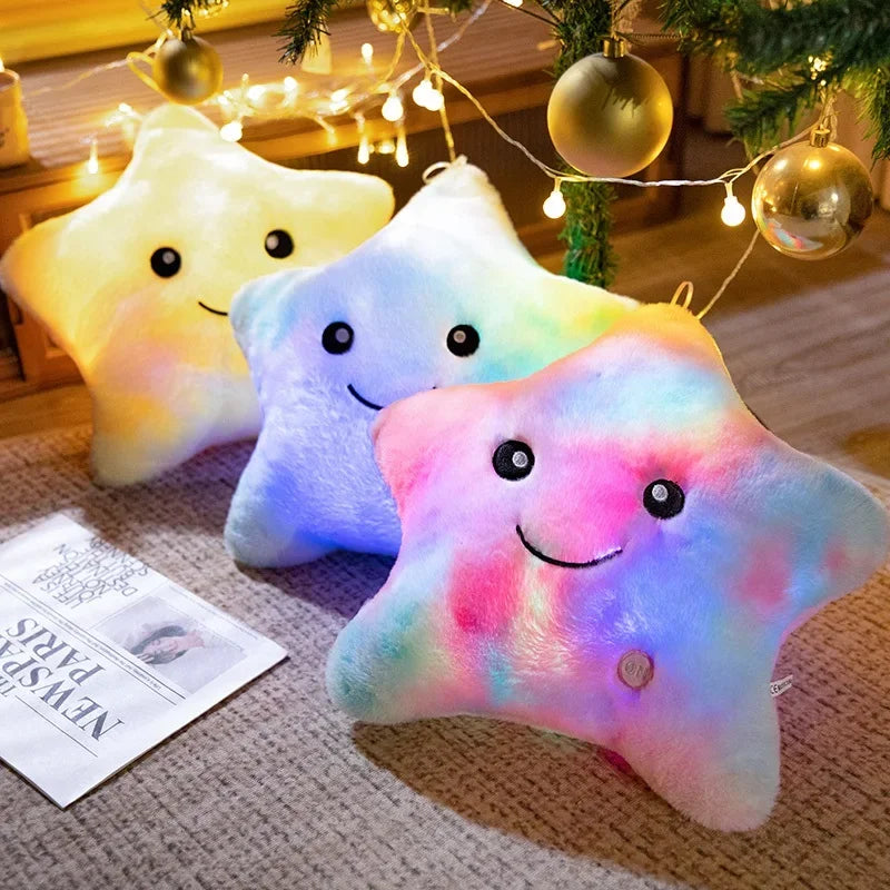 Smiling Light Up Star Plush Pillow - Image 4