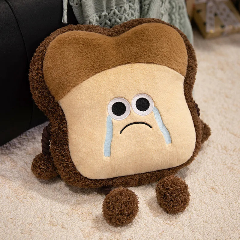 Smiling Toasted Bread Hot Water Bottle Plush - Image 7