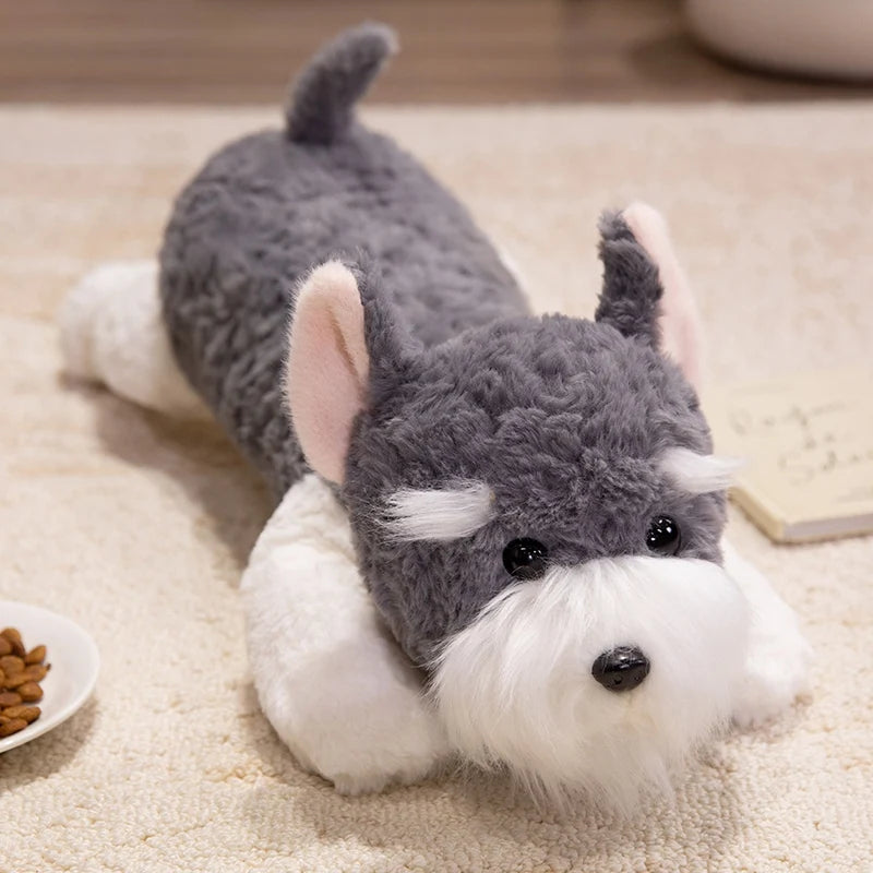 Long Schnauzer Dog Plush Pillow with Sunglasses - Image 9