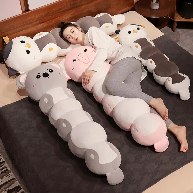 Cute Segmented Plush Animal Body Pillow