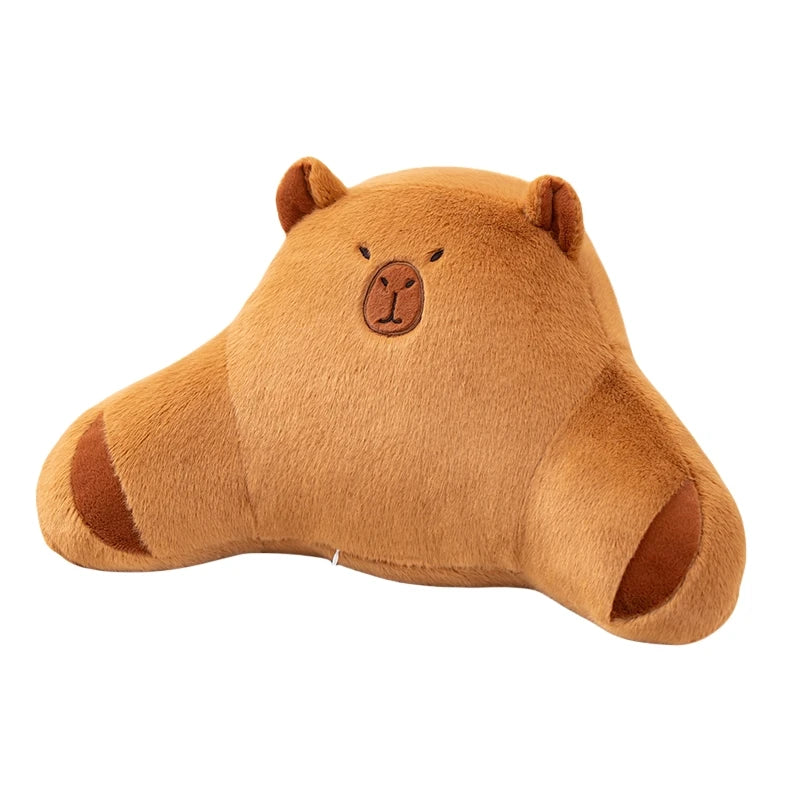 Brown Capybara Plush Lumbar Support Pillow - Image 7