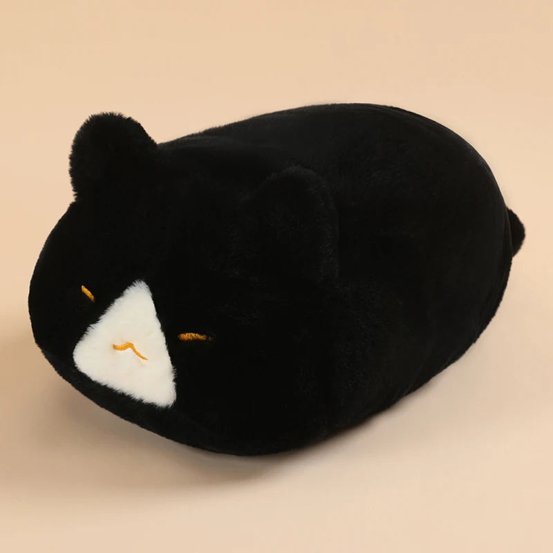 Soft Two-Tone Plush Sleeping Animal Cushion - Image 12