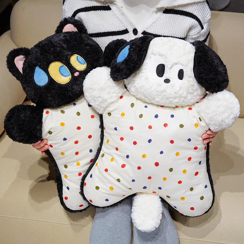 Cute Dog Plush Toy with Polka Dot Body - Image 5