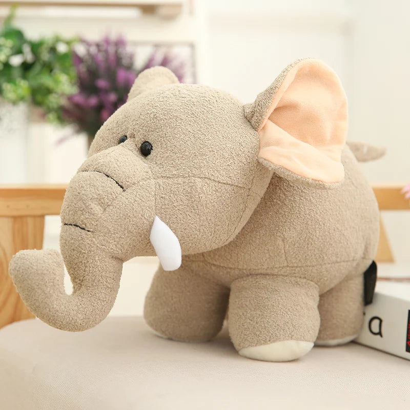 Soft Chubby Beige Hippo Plush Toy - Image 10