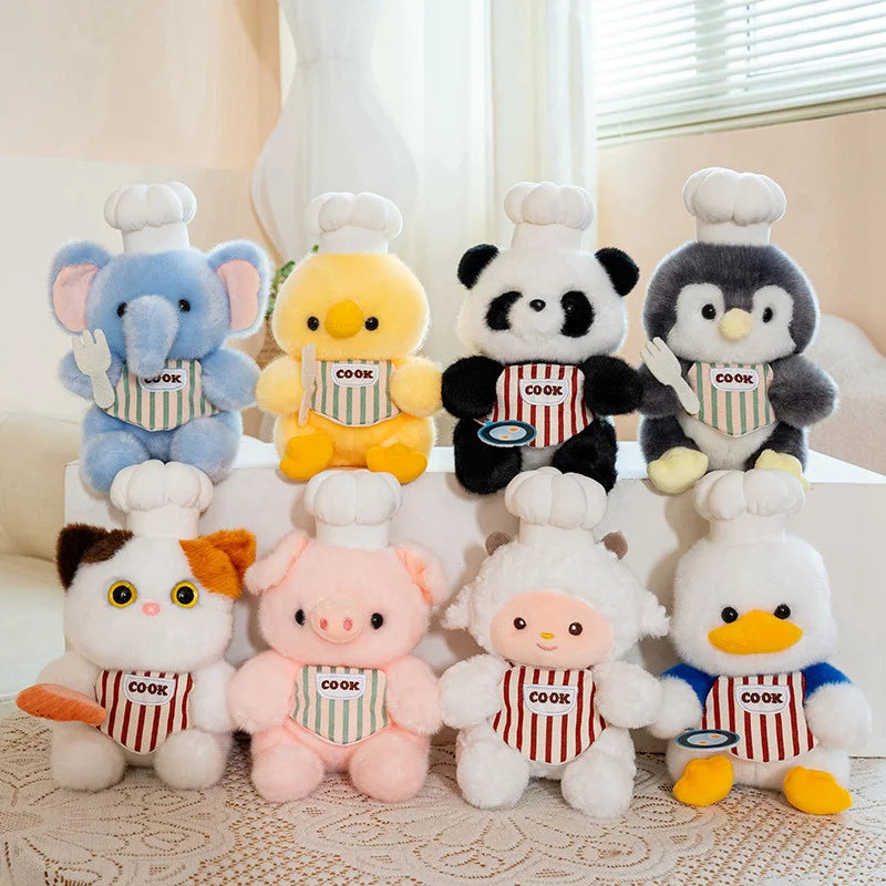 Cute Chef Animal Plush Toy