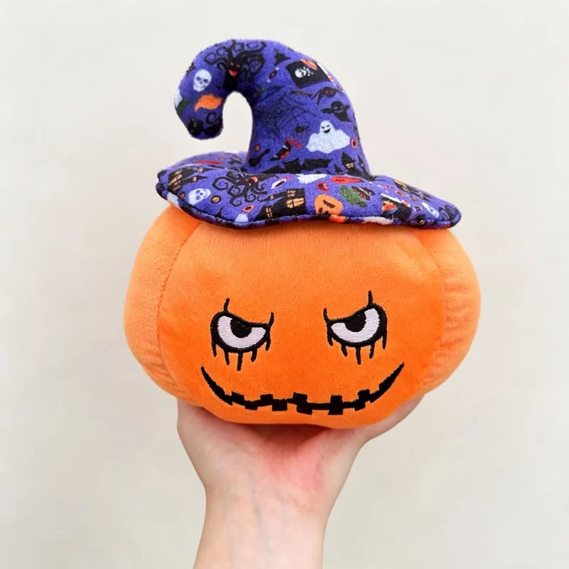 Halloween Pumpkin Plush with Assorted Witch Hats - Image 5