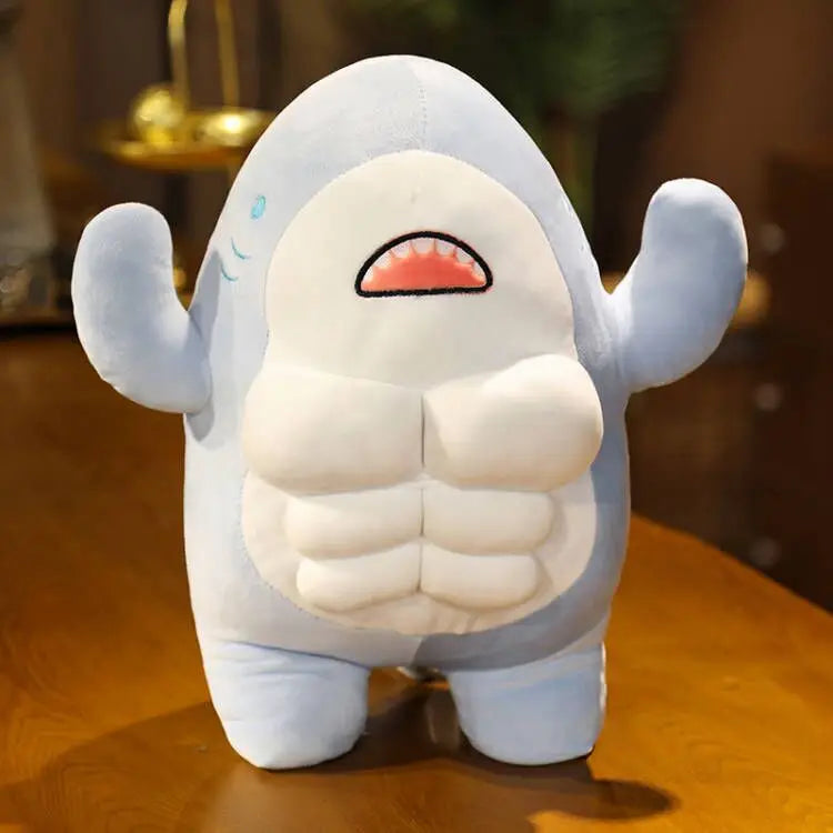 Funny Muscle Shark Plush Toy - Image 7