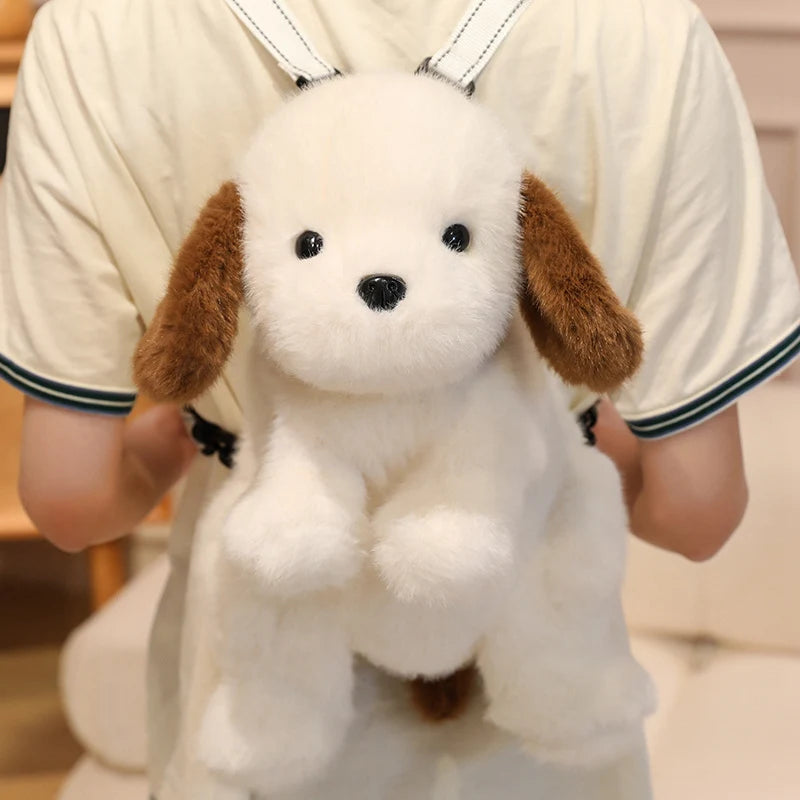 Adorable Pink Faux Fur Animal Backpack - Image 6