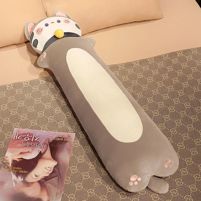 Long and Plump Kawaii Cat Plush Pillows - Image 8