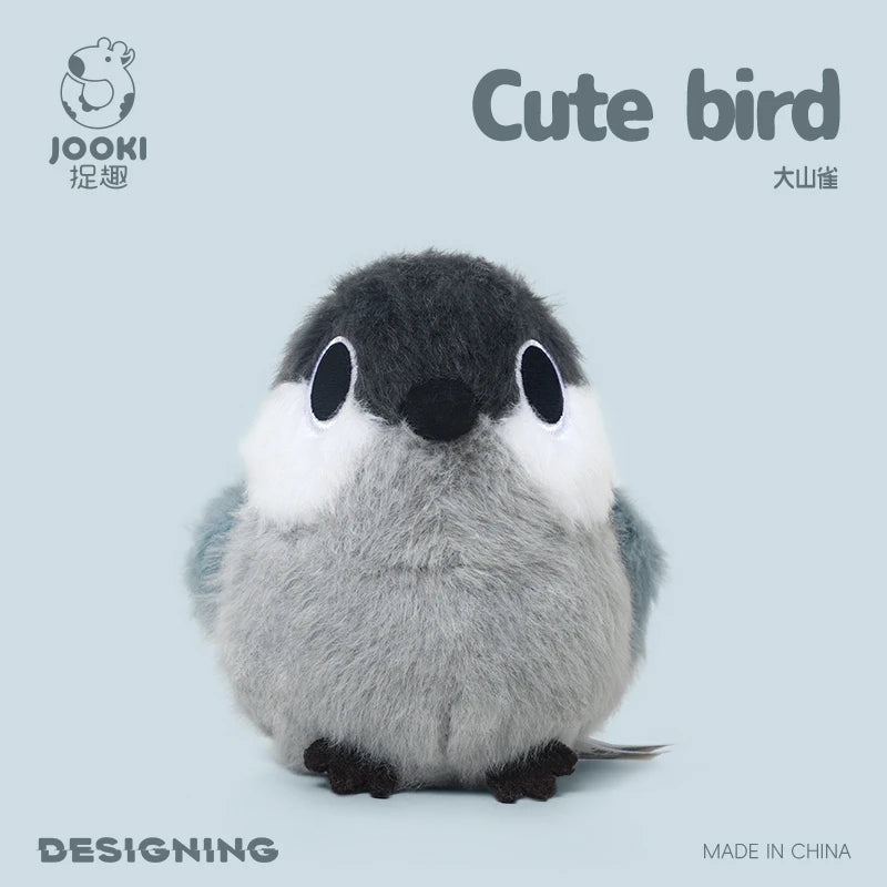 Cute Black Bird Plush Toy with Spiky Hair - Image 8