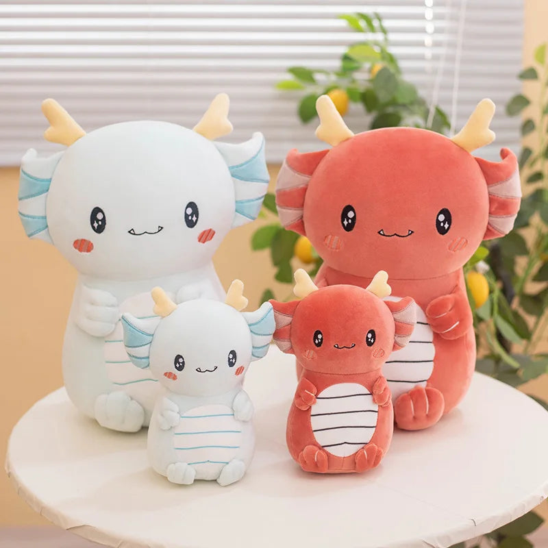 Cute Dragon Plushie with Gills and Horns - Image 2