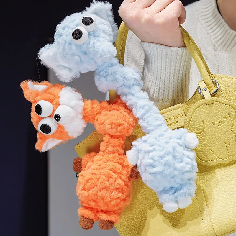 Whimsical Multi-Animal Plush Strap with Googly Eyes - Image 4
