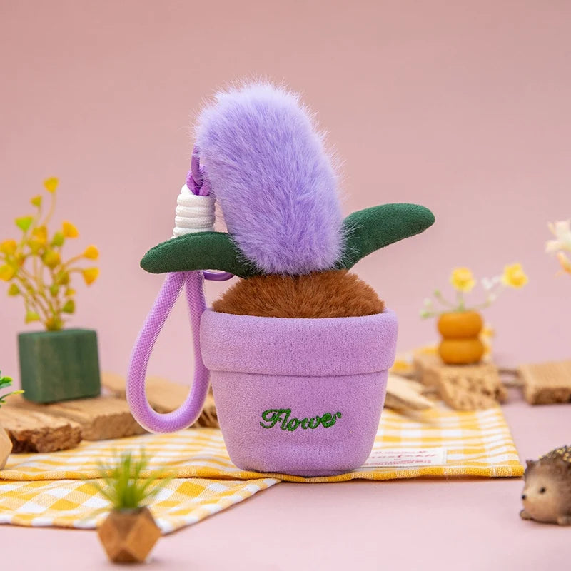 Cute Plush Plant Pot Keychain Assortment - Image 9