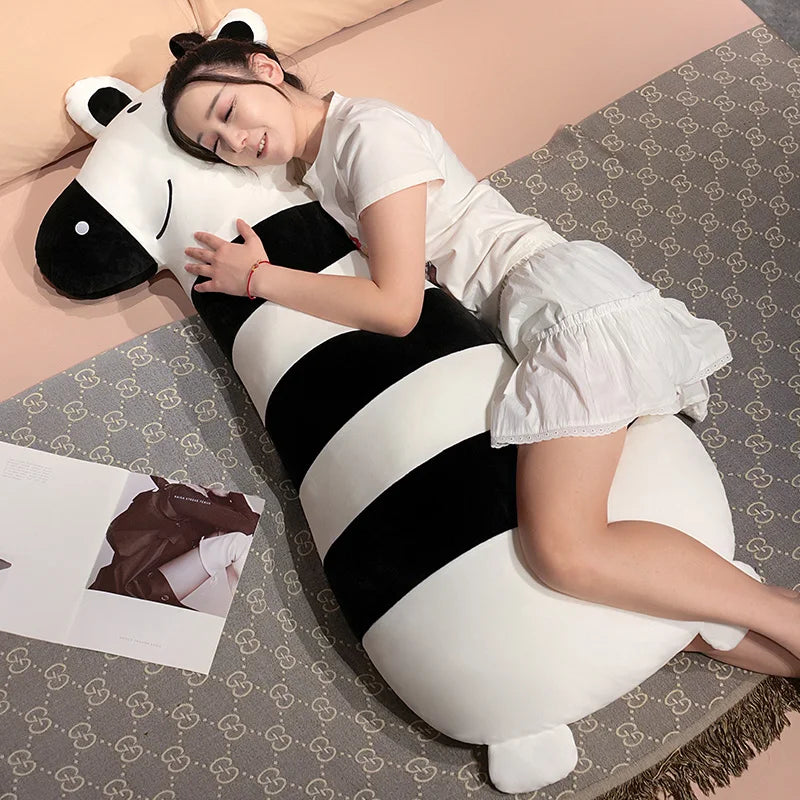 Cute Blue Penguin Long Plush Body Pillow - Image 3