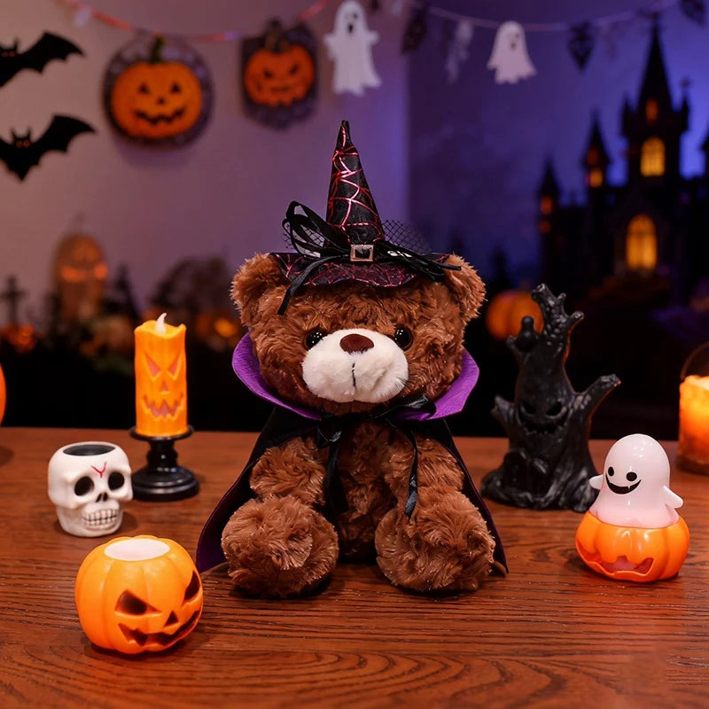Cute Halloween Witch Plush Bear Set - Image 10
