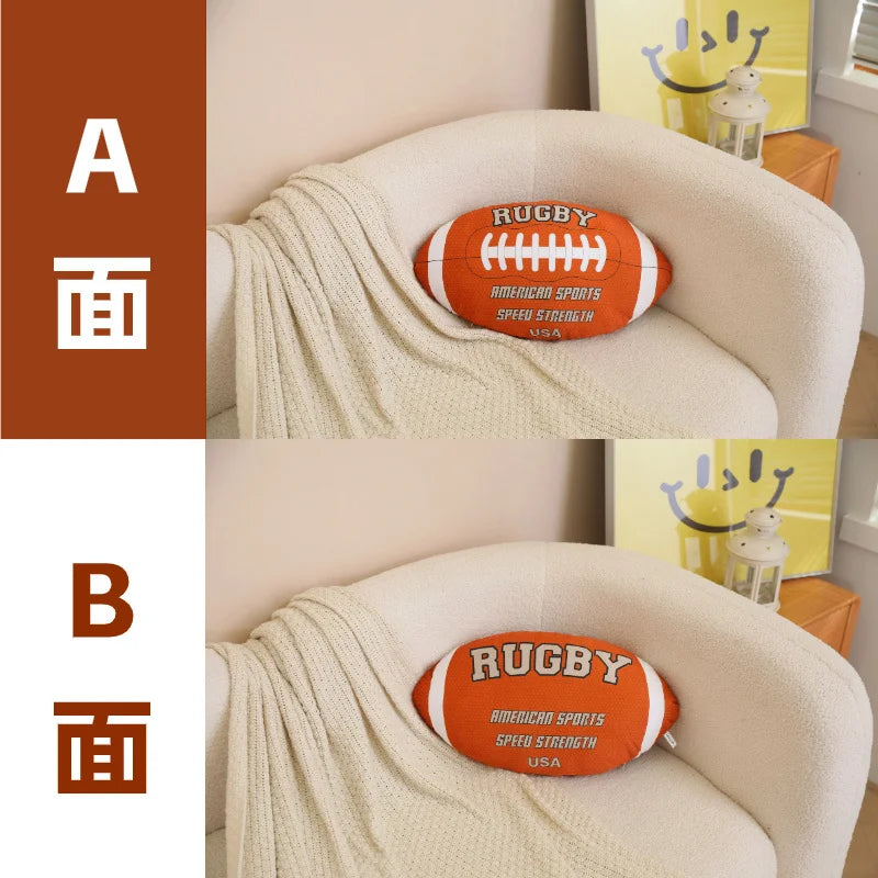 Plush White Baseball Decorative Pillow - Image 2