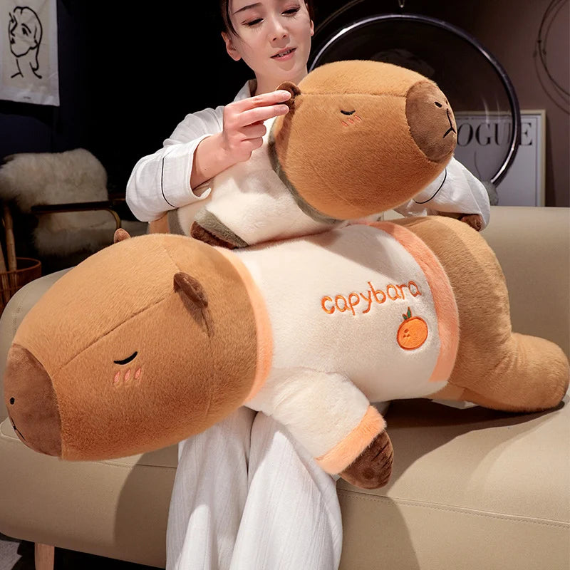 Oversized Capybara Plush Body Pillow with Shirt - Image 4