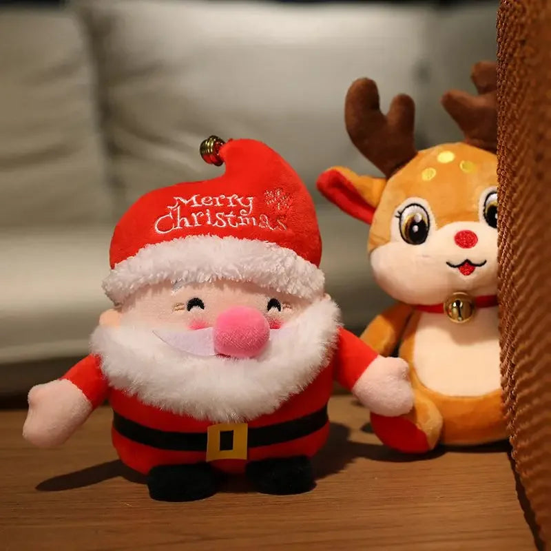 Chubby Christmas Santa & Reindeer Plush - Image 3