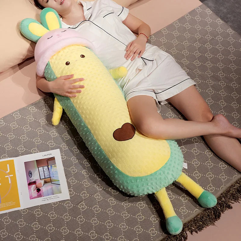 Soft Kawaii Watermelon and Radish Plush Pillow - Image 6