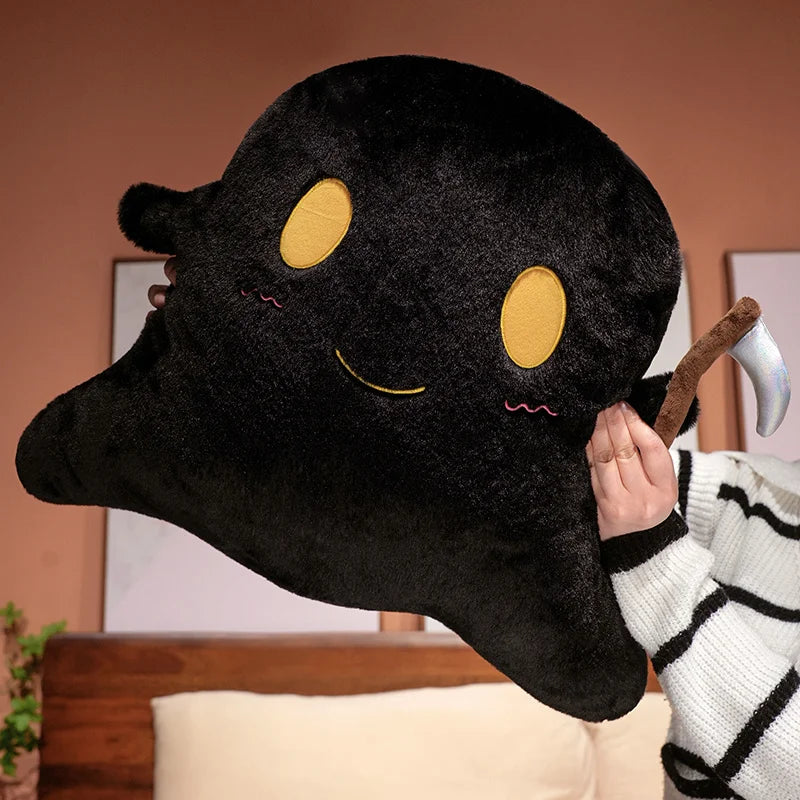 Cute Black Ghost Plush with Scythe - Image 7