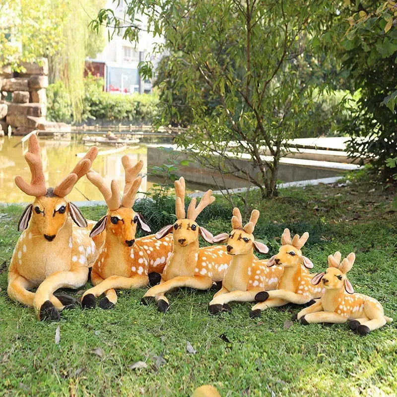 Spotted Deer Mother and Fawn Plush Toy - Image 5