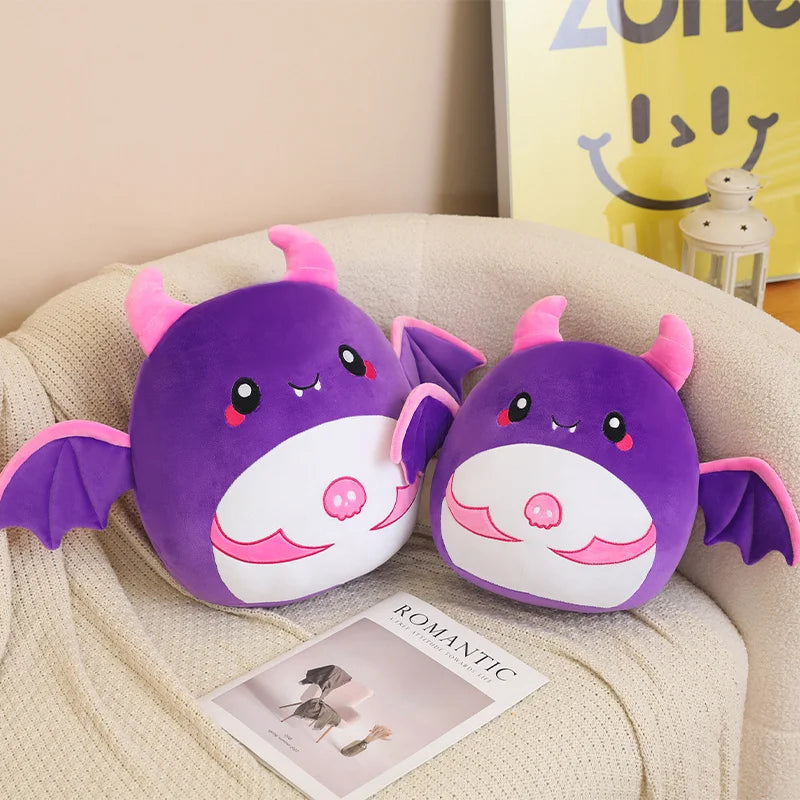 Squishy Purple Bat Plush Toy with Pink Wings - Image 5