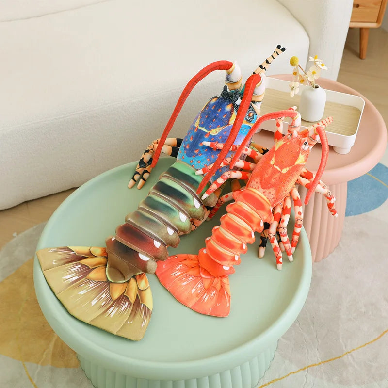 Vibrant Orange Lobster Plush Toy - Image 2