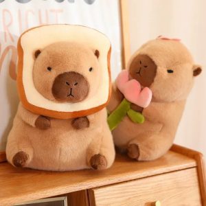 Adorable Capybara Toast Head Plush