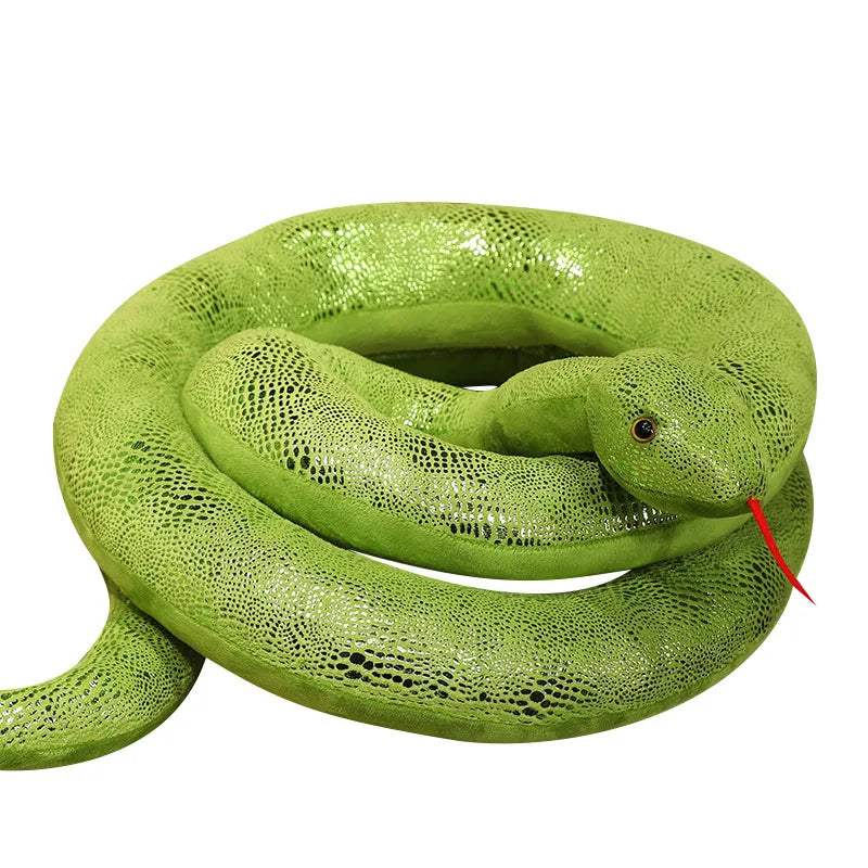 Coiled Golden Yellow Snake Plush Toy - Image 8