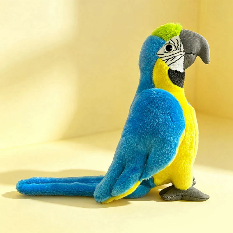 Vibrant Realistic Plush Parrot Stuffed Animal - Image 9