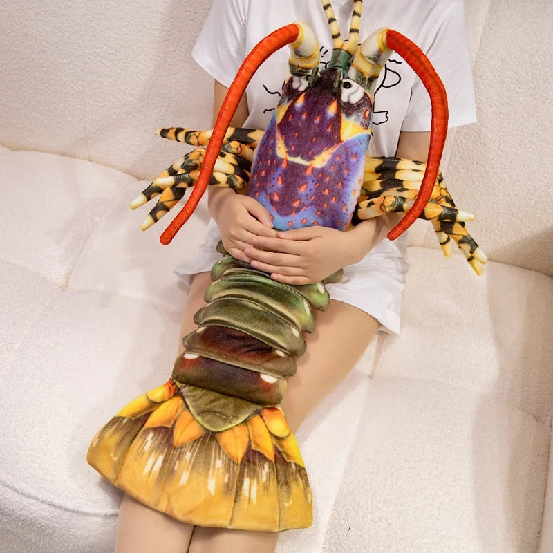Vibrant Multi-Color Mantis Shrimp Plush Toy - Image 2