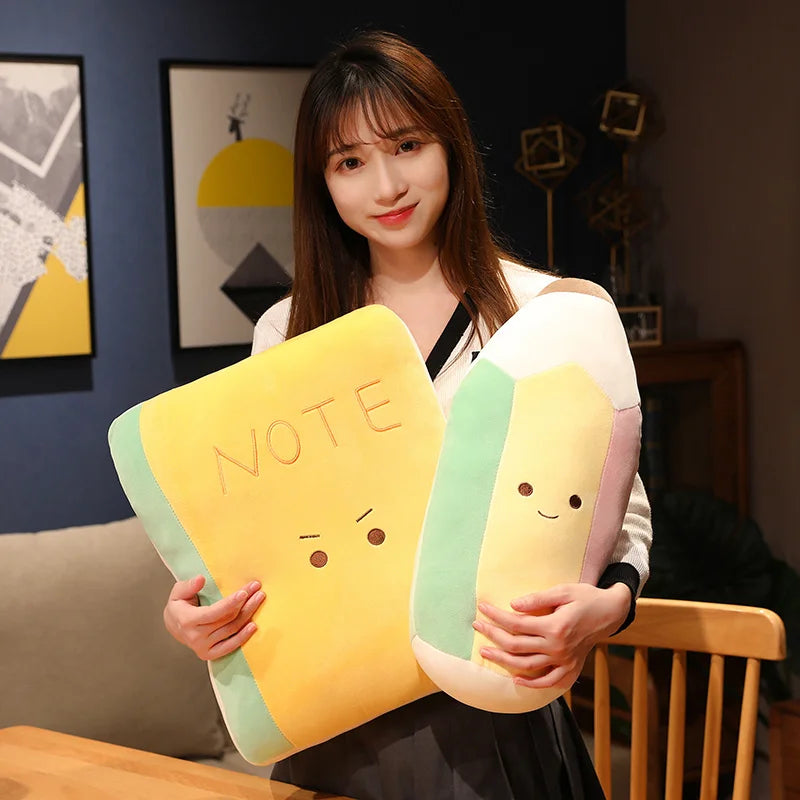 Cute Pastel Stationery Plush Pillow Set - Image 5