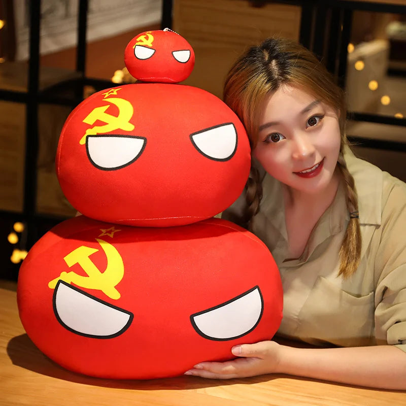Soft Round Countryball Flag Plush Toy - Image 6