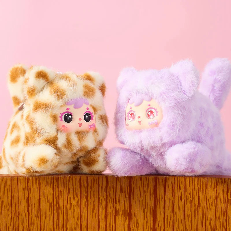 Collectible Plush Animal Hooded Baby Face Toy - Image 3
