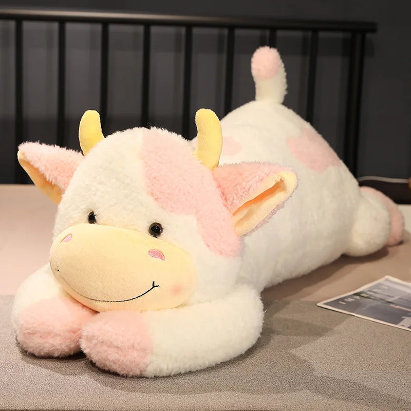 Oversized Black and White Cow Plush Body Pillow - Image 6
