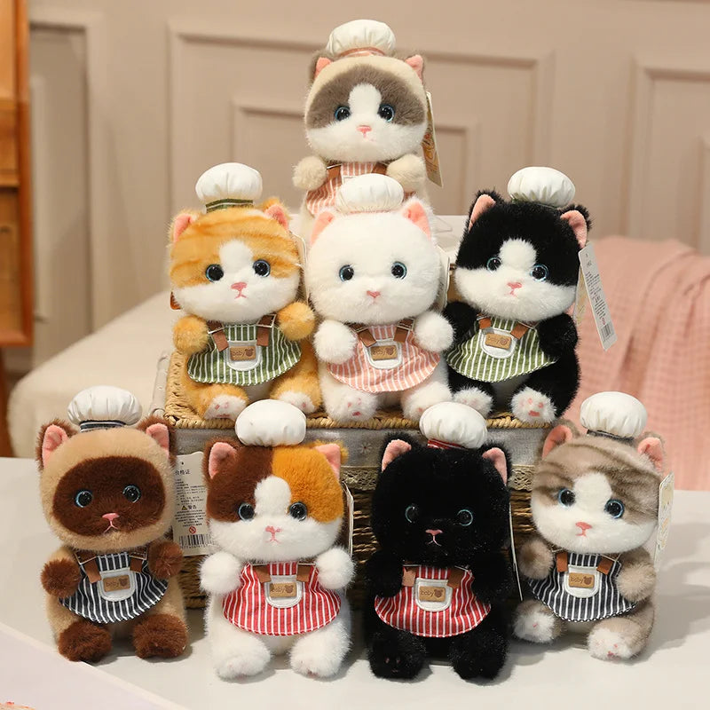 Adorable Cat Plush Toys with Glitter Heart Collar - Image 4