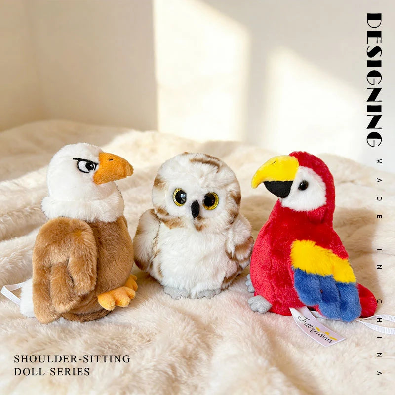 Adorable Shoulder-Sitting Plush Toy Collection - Image 3